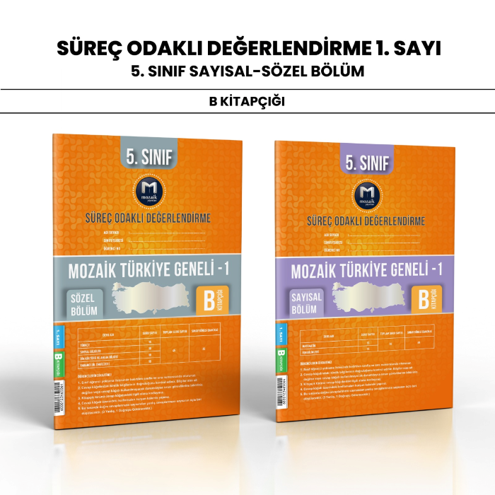 MOZAİK 05.SINIF TÜRKİYE GENELİ SAY/SÖZ 1-B -24-25